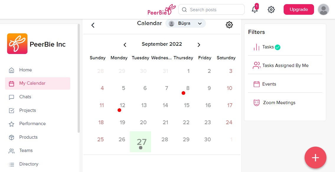 Plan Your Work Day With Peerbie